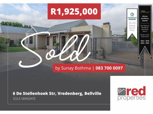 <!--[if BLOCK]><![endif]--> 6   De Stellenhoek, Vredenberg, Bellville <!--[if ENDBLOCK]><![endif]-->